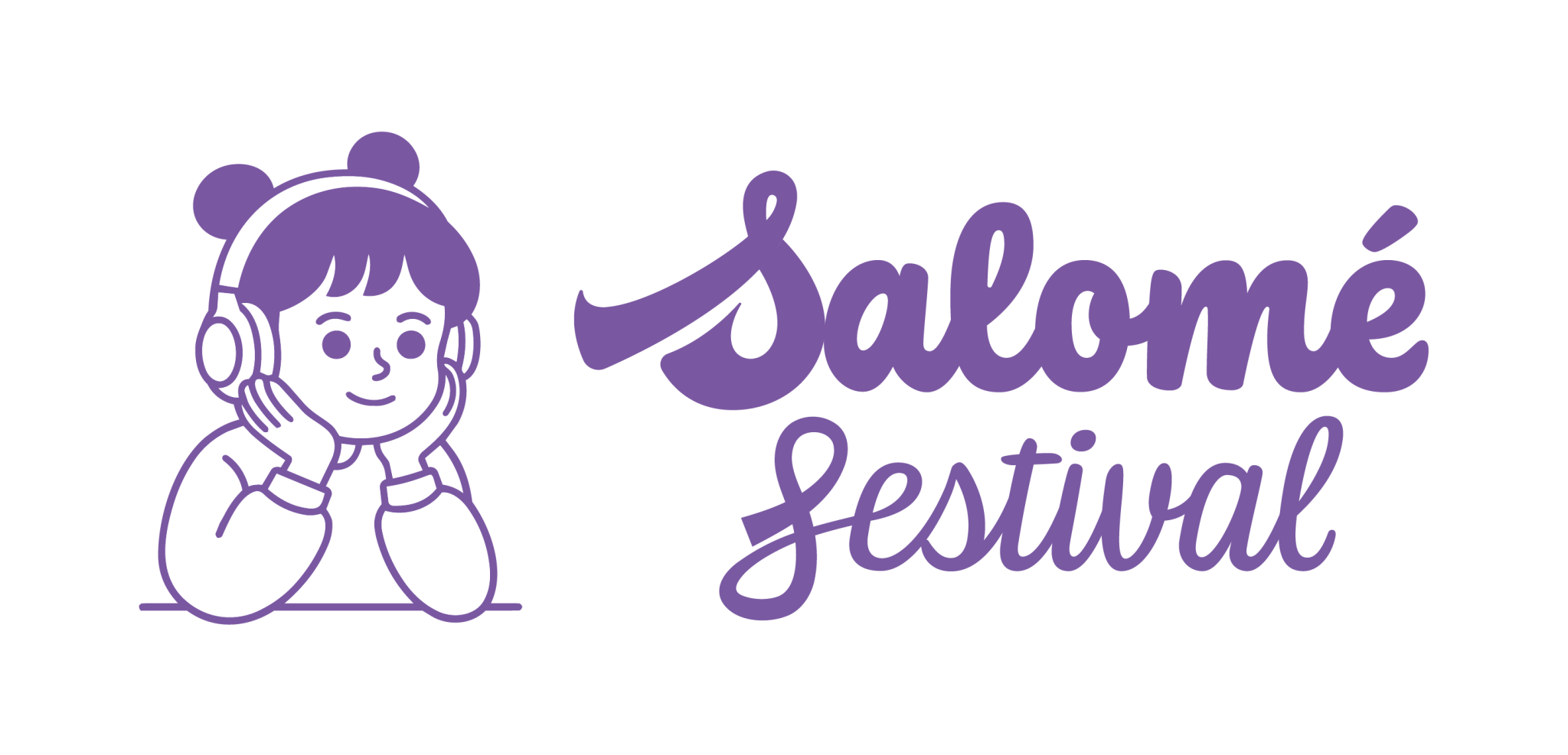 Logo principal du festival avec la mascotte blanche